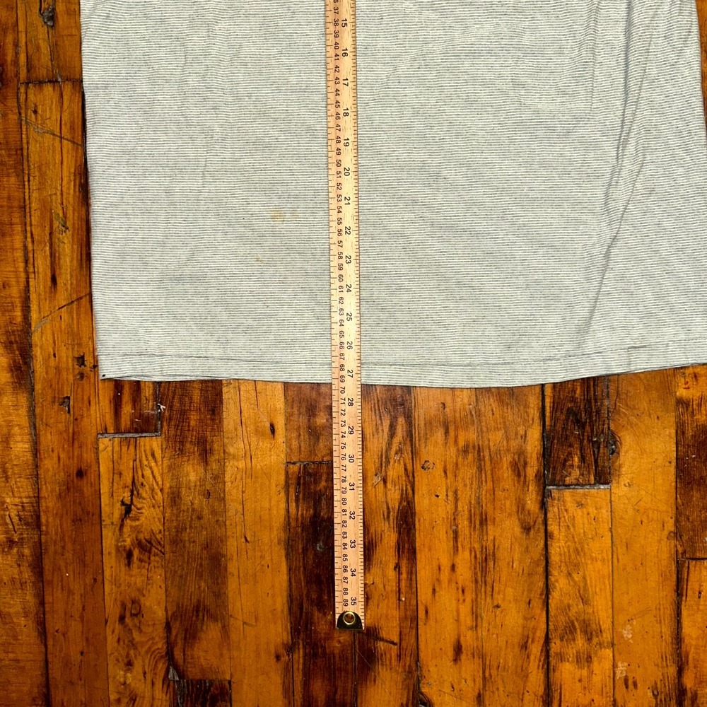 Vintage Carolina Smile Shirt XL Gray Pinstripe Dallas Logo Short Sleeve Classic - Picture 5 of 8